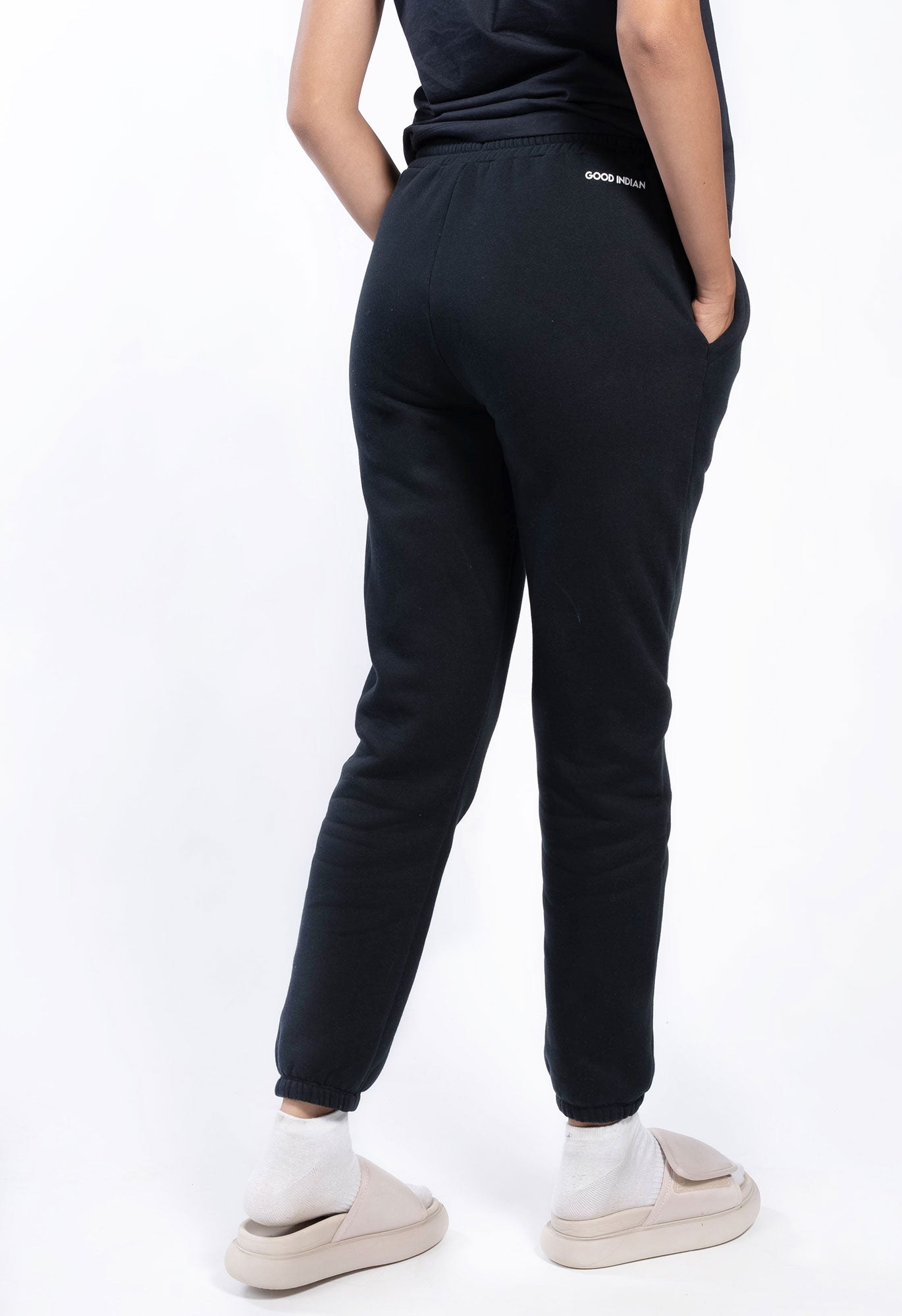 Buy OUT IN A TOWN, DRAWSTRING, HIGH-WAIST, SLASH POCKETS, GREY JOGGERS for Women  Online in India